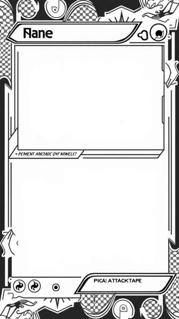 blank pokemon card coloring pages